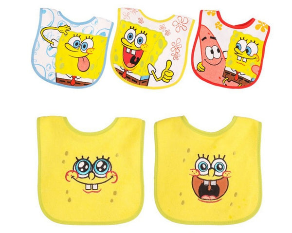 Colorful Cartoon Pattern Waterproof Bibs