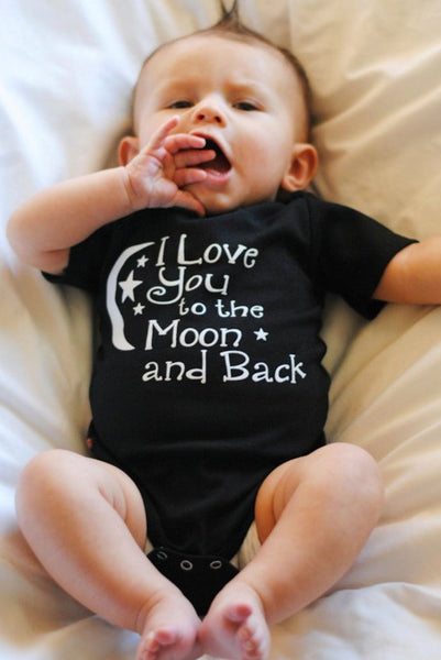 I LOVE YOU TO THE MOON AND BACK Rompers