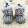 Crochet Knit Wool Fleece Boots