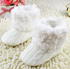 Crochet Knit Wool Fleece Boots