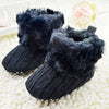 Crochet Knit Wool Fleece Boots