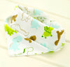 Cartoon Animal Print Bandana Bibs